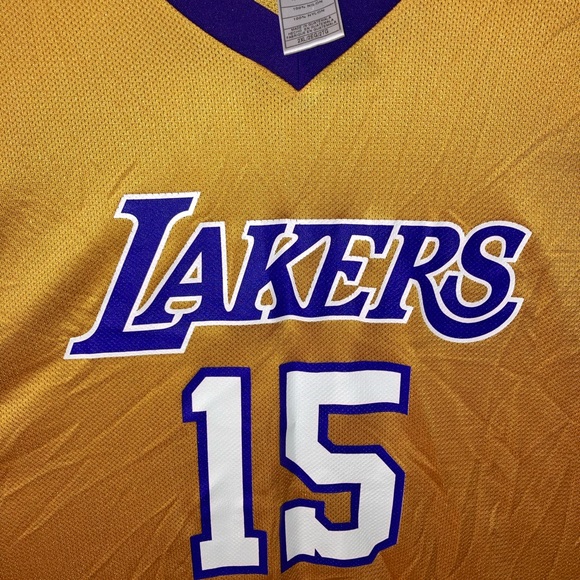 RARE NBA Los Angeles Lakers Ron Artest Jersey # 15 Mens size XXL gold home - Picture 5 of 8
